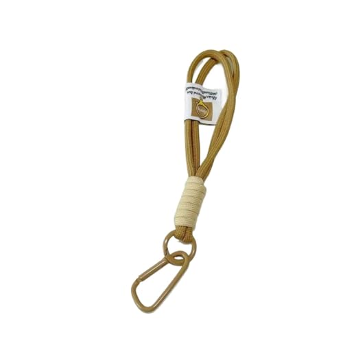 HIKOO DAILY Farblich passendes Handy-Schlüsselband, multifunktionaler Schlüsselanhänger, Handy-Rucksack, Seil, hängende Ornamente (Kaffee) von HIKOO DAILY