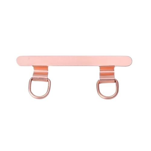 HIKOO DAILY Handy-Halteband aus Metall, verbessertes Doppelschnallenloch, Ring, Handy-Schlüsselband, Ersatzteil, für iPhone-Hüllen (Roségold, Rosa) von HIKOO DAILY