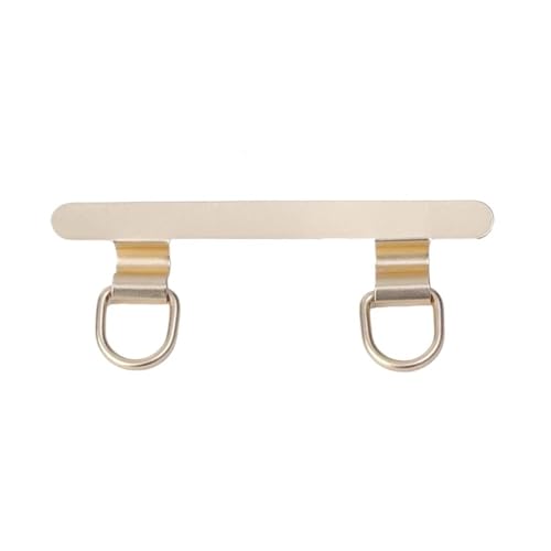 HIKOO DAILY Handy-Halteband aus Metall, verbessertes Doppelschnallenloch, Ring, Handy-Schlüsselband, Patch, Handyband, Ersatzteil für iPhone-Hüllen (Gold, 4 Stück) von HIKOO DAILY