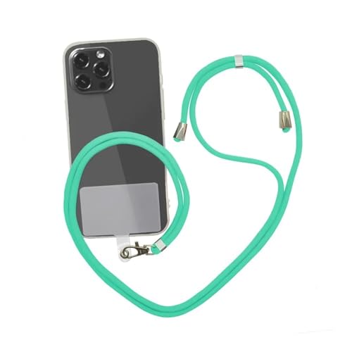 HIKOO DAILY Handy-Umhängeband, Anti-Verlust-Umhängeband, universal, verstellbar, abnehmbar, bunt, Handy-Sicherheits-Halteband, Schlüsselanhänger, Kette, Seil (grün) von HIKOO DAILY