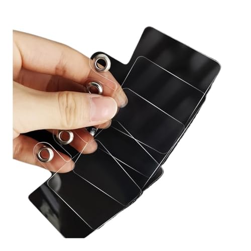 HIKOO DAILY Handy-Umhängeband, Anti-Verlust-Umhängeband, universal, verstellbar, abnehmbar, bunt, Handy-Sicherheits-Halteband, Schlüsselanhänger, Kette (5 Stück, transparent) von HIKOO DAILY