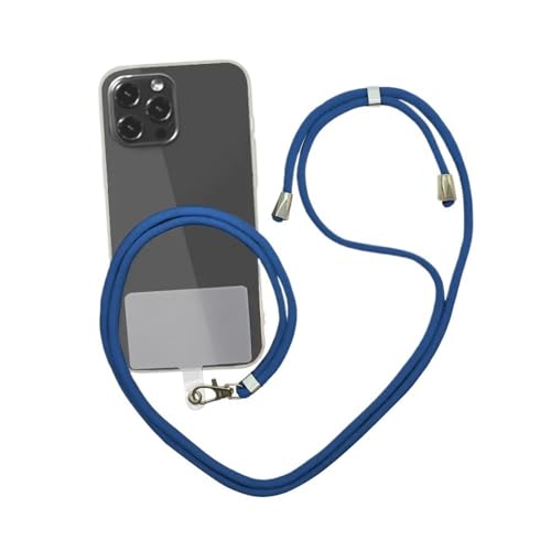 HIKOO DAILY Handy-Umhängeband, Anti-Verlust-Umhängeband, universal, verstellbar, abnehmbar, bunt, Handy-Sicherheits-Haltegurt, Schlüsselanhänger, Kette, Seil (dunkelblau) von HIKOO DAILY
