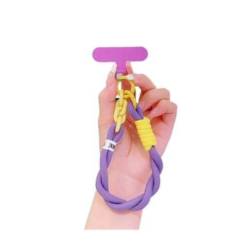 HIKOO DAILY Handyanhänger, Umhängekordel, Handy-Schlüsselband, kurze Handschlaufe, Charm, Anti-Verlust-Kette für Damen, Schlüsselanhänger (241) von HIKOO DAILY