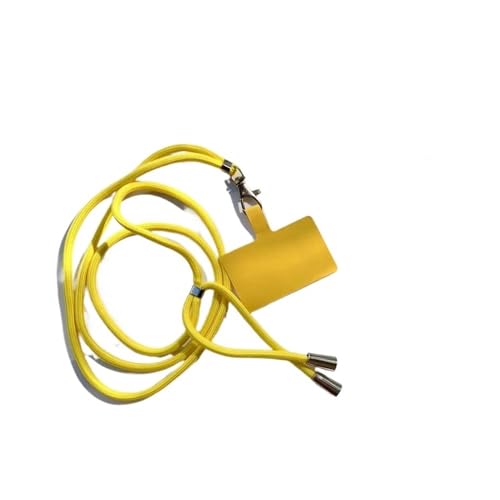 HIKOO DAILY Universelles verstellbares Handy-Umhängeband, Anti-Verlust-Umhängeband, abnehmbar, bunt, Handy-Sicherheits-Halteband, Schlüsselanhänger, Kette, Seil (gelb) von HIKOO DAILY