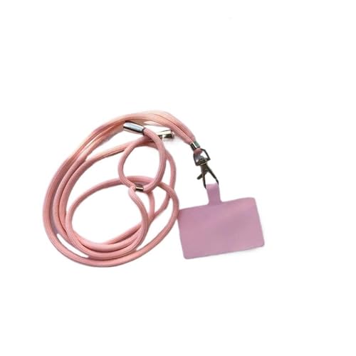 HIKOO DAILY Universelles verstellbares Handy-Umhängeband, Anti-Verlust-Umhängeband, abnehmbar, bunt, Handy-Sicherheits-Halteband, Schlüsselband, Kette, Seil (Rosa) von HIKOO DAILY
