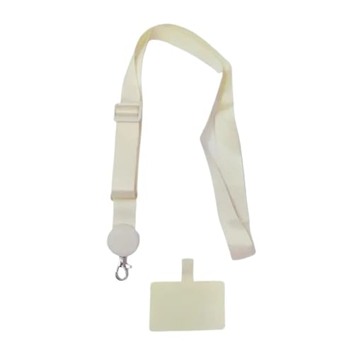HIKOO DAILY Verstellbare Umhängekordel Handyband Handyhalter zum Aufhängen an Kordel (Beigeweiß) von HIKOO DAILY