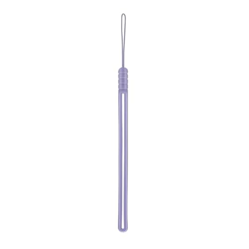 Silikon-Handschlaufe für Samsung Mi iPhone 16, 15 Pro Max, Ausweis, Schlüssel, Schlüsselanhänger, Seil zum Aufhängen (1 x lila) von HIKOO DAILY