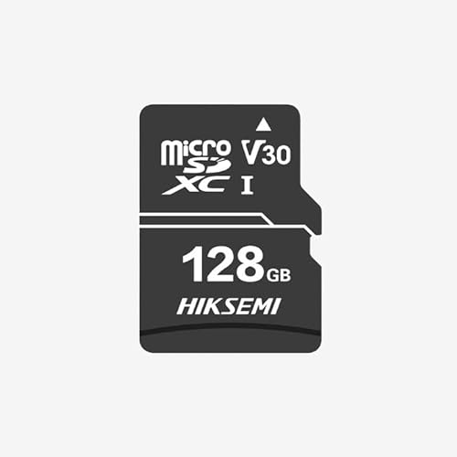 HIKSEMI 128GB MicroSDHC Karte 128G/Klasse 10 und UHS-I für 3D NANDBis zu 92MB/s Lesegeschwindigkeit, 50MB/s Schreibgeschwindigkeit, V30 Full HD Video for Your Memories Schwarz,7 Jahre Garantie von HIKSEMI
