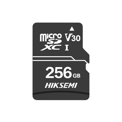 HIKSEMI 256GB MicroSDHC Karte 256G//Class 10 und UHS-I in 3D NANDBis zu 92MB/s Lesegeschwindigkeit, 55MB/s Schreibgeschwindigkeit, V30 Full HD Video for Your Memories Schwarz,7 Jahre Garantie von HIKSEMI