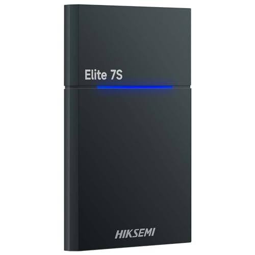 HIKSEMI Portable Externe SSD 2TB, Lese- und Schreibgeschwindigkeiten von bis zu 2000 MB/s, USB 3.2 Gen2X2 NVMe Ultra Dünn SSD Festplatte Extern, Wasserdicht nach IPX7 - Elite 7S von HIKSEMI