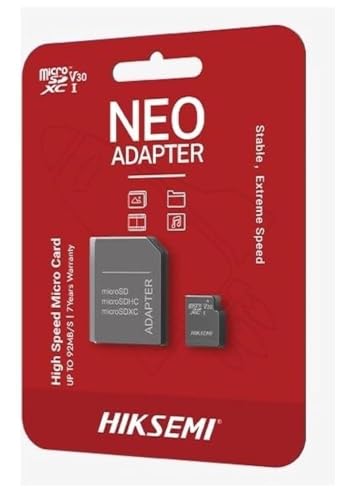 HIKSEMI Ultra microSD Adapter/256GB/, bis zu 92MB/s Lesegeschwindigkeit, 50MB/s Schreibgeschwindigkeit, KSA Virsion mit Garantie 7 Jahre HIKSEMI Ultra microSD Adapter/256GB/, bis zu 92MB/s Lesegeschwindigkeit, 50MB/s Schreibgeschwindigkeit, KSA Virsion mit Garantie 7 Jahre von HIKSEMI