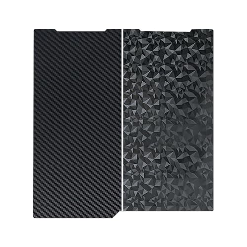 HIKUDIY 256x268mm PET PEO Doppelseitige Bauplatte für Anycubic Kobra 3/Combo/ACE Pro, Glatte Diamant PEO+Kohlefaser PET Federstahlblech Platte für Anycubic 3D Drucker von HIKUDIY