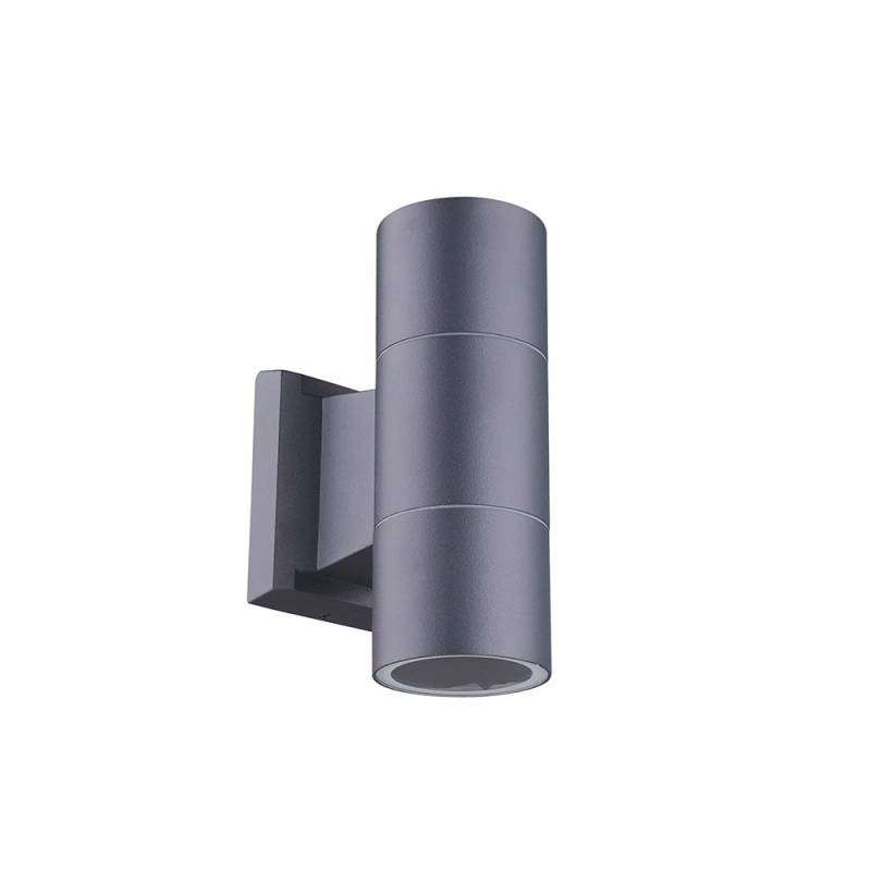 Außenwandleuchte, Aluminium anthrazit, Up Down, H 16 cm von HILIGHT