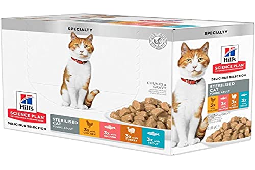 HILL'S Science Plan Sterilisiertes Häppchen Multi 12X85Gr Wet Für Katzen von Hill's