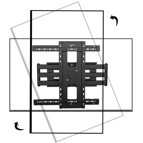 HILLPORT TV Wandhalterung Schwenkbar Fernseher 55-95 Zoll, 90° Drehbarer Vertikaler TV Halterung Schwenk Neigbare für TV Bildschirme bis zu 60kg, MAX VESA 600x500mm DY5595 HILLPORT TV Wandhalterung Schwenkbar Fernseher 55-95 Zoll, 90° Drehbarer Vertikaler TV Halterung Schwenk Neigbare für TV Bildschirme bis zu 60kg, MAX VESA 600x500mm DY5595 von HILLPORT