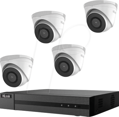 HILOOK 4248THMHP - Netzwerk-Videorekorder, Set inkl. 4 Kameras von HILOOK