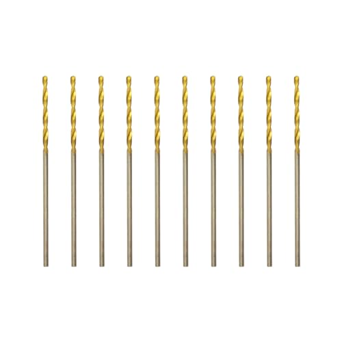 Titan HSS Metallbohrer 1.0mm x 34mm x 10pcs Professional Geschliffen Kobalt Spiralbohrer fur Edelstahl und Metall Titan HSS Metallbohrer 1.0mm x 34mm x 10pcs Professional Geschliffen Kobalt Spiralbohrer fur Edelstahl und Metall von HILPATY