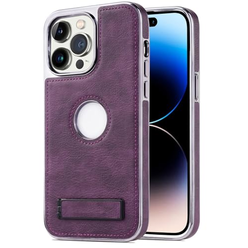 HILQBUFN Galvanised Case for iPhone 16 Pro Max/16 Pro/16 Plus/16, Ultra Thin Leather Case with View Logo, Stand, Shockproof Camera Protection, Mobile Phone Case, Purple, 16 Plus HILQBUFN Galvanised Case for iPhone 16 Pro Max/16 Pro/16 Plus/16, Ultra Thin Leather Case with View Logo, Stand, Shockproof Camera Protection, Mobile Phone Case, Purple, 16 Plus von HILQBUFN