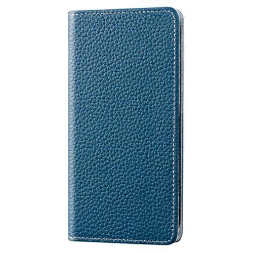 HILQBUFN Genuine Leather Mobile Phone Case for iPhone 16 Pro Max/16 Pro/16 Plus/16, Magnetic Folding Case, Shockproof Camera Protection, Wallet, Mobile Phone Case, Blue, 16 Pro HILQBUFN Genuine Leather Mobile Phone Case for iPhone 16 Pro Max/16 Pro/16 Plus/16, Magnetic Folding Case, Shockproof Camera Protection, Wallet, Mobile Phone Case, Blue, 16 Pro von HILQBUFN
