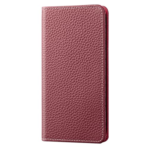 HILQBUFN Genuine Leather Mobile Phone Case for iPhone 16 Pro Max/16 Pro/16 Plus/16, Magnetic Folding Case, Shockproof Camera Protection, Wallet, Mobile Phone Case, Red, 16 Pro Max HILQBUFN Genuine Leather Mobile Phone Case for iPhone 16 Pro Max/16 Pro/16 Plus/16, Magnetic Folding Case, Shockproof Camera Protection, Wallet, Mobile Phone Case, Red, 16 Pro Max von HILQBUFN