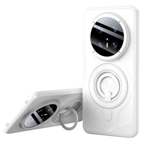 HILQBUFN Hülle Magnetische für Huawei Mate 70 Pro+/70 Pro/70, Stoßfeste Handytasche mit Drehen Ring Ständer Kabelloses Laden Schutzhülle,Weiß,70 Pro+ HILQBUFN Hülle Magnetische für Huawei Mate 70 Pro+/70 Pro/70, Stoßfeste Handytasche mit Drehen Ring Ständer Kabelloses Laden Schutzhülle,Weiß,70 Pro+ von HILQBUFN