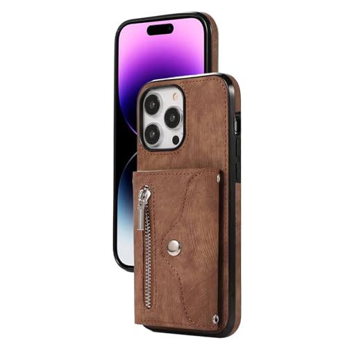 HILQBUFN Leather Case for iPhone 16 Pro Max/16 Pro/16 Plus/16, Business Protective Case with Card Slots, Multifunctional Wallet, Mobile Phone Case, Brown, 16 Plus HILQBUFN Leather Case for iPhone 16 Pro Max/16 Pro/16 Plus/16, Business Protective Case with Card Slots, Multifunctional Wallet, Mobile Phone Case, Brown, 16 Plus von HILQBUFN