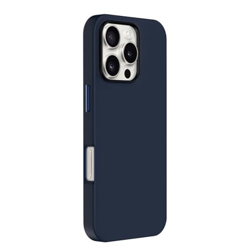 HILQBUFN Leather Case for iPhone 16 Pro Max/16 Pro/16 Plus/16, Independent Button Mobile Phone Case Support Wireless Charging Business Ultra Thin Case, Blue, 16 Pro HILQBUFN Leather Case for iPhone 16 Pro Max/16 Pro/16 Plus/16, Independent Button Mobile Phone Case Support Wireless Charging Business Ultra Thin Case, Blue, 16 Pro von HILQBUFN