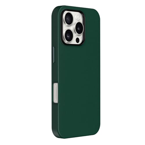HILQBUFN Leather Case for iPhone 16 Pro Max/16 Pro/16 Plus/16, Independent Button Mobile Phone Case Support Wireless Charging Business Ultra Thin Case, Green, 16 Promax HILQBUFN Leather Case for iPhone 16 Pro Max/16 Pro/16 Plus/16, Independent Button Mobile Phone Case Support Wireless Charging Business Ultra Thin Case, Green, 16 Promax von HILQBUFN
