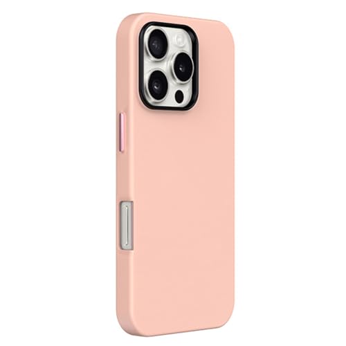 HILQBUFN Leather Case for iPhone 16 Pro Max/16 Pro/16 Plus/16, Independent Button Mobile Phone Case Support Wireless Charging Business Ultra Thin Case, Pink, 16 Pro HILQBUFN Leather Case for iPhone 16 Pro Max/16 Pro/16 Plus/16, Independent Button Mobile Phone Case Support Wireless Charging Business Ultra Thin Case, Pink, 16 Pro von HILQBUFN