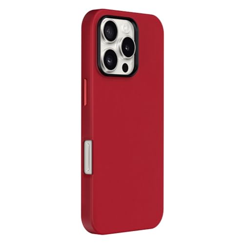 HILQBUFN Leather Case for iPhone 16 Pro Max/16 Pro/16 Plus/16, Independent Button Mobile Phone Case Support Wireless Charging Business Ultra Thin Case, Red, 16 Plus HILQBUFN Leather Case for iPhone 16 Pro Max/16 Pro/16 Plus/16, Independent Button Mobile Phone Case Support Wireless Charging Business Ultra Thin Case, Red, 16 Plus von HILQBUFN