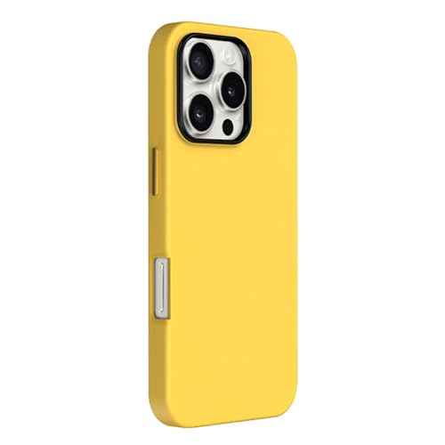 HILQBUFN Leather Case for iPhone 16 Pro Max/16 Pro/16 Plus/16, Independent Button Mobile Phone Case Support Wireless Charging Business Ultra Thin Case, Yellow, 16 Plus HILQBUFN Leather Case for iPhone 16 Pro Max/16 Pro/16 Plus/16, Independent Button Mobile Phone Case Support Wireless Charging Business Ultra Thin Case, Yellow, 16 Plus von HILQBUFN