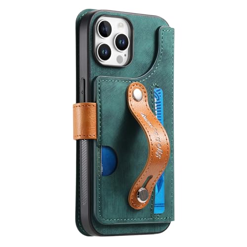 HILQBUFN Leather Case for iPhone 16 Pro Max/16 Pro/16 Plus/16, Magnetic Folding Mobile Phone Case Support Wireless Charging 2-in-1 Removable Protective Case, Green, 16 HILQBUFN Leather Case for iPhone 16 Pro Max/16 Pro/16 Plus/16, Magnetic Folding Mobile Phone Case Support Wireless Charging 2-in-1 Removable Protective Case, Green, 16 von HILQBUFN