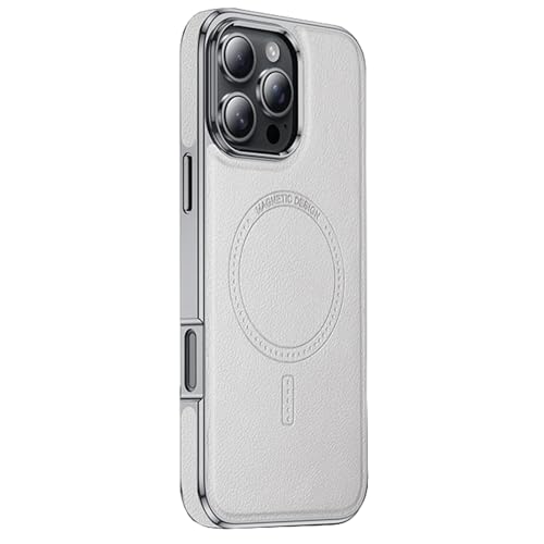 HILQBUFN Leder Handyhülle für iPhone 16 Pro Max/16 Pro/16 Plus/16, Stoßfeste Ultradünne Hülle Kabelloses Laden Geschäftlich Magnetische Hülle,Weiß,16 Pro HILQBUFN Leder Handyhülle für iPhone 16 Pro Max/16 Pro/16 Plus/16, Stoßfeste Ultradünne Hülle Kabelloses Laden Geschäftlich Magnetische Hülle,Weiß,16 Pro von HILQBUFN