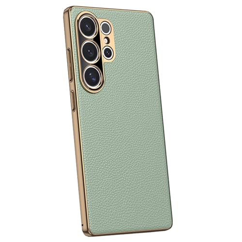 HILQBUFN Leder Hülle für Samsung Galaxy S25 Ultra/S25 Plus/S25, Ultradünne Litchi-Narben Muster Handyhülle Stoßfeste Galvanisierte Handytasche,Grün,S25 Plus HILQBUFN Leder Hülle für Samsung Galaxy S25 Ultra/S25 Plus/S25, Ultradünne Litchi-Narben Muster Handyhülle Stoßfeste Galvanisierte Handytasche,Grün,S25 Plus von HILQBUFN