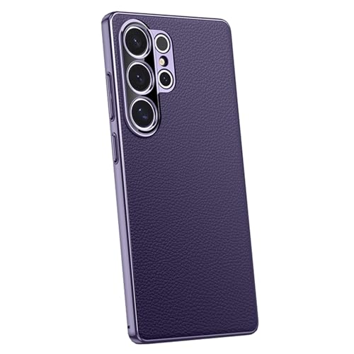 HILQBUFN Leder Hülle für Samsung Galaxy S25 Ultra/S25 Plus/S25, Ultradünne Litchi-Narben Muster Handyhülle Stoßfeste Galvanisierte Handytasche,Lila,S25 Plus HILQBUFN Leder Hülle für Samsung Galaxy S25 Ultra/S25 Plus/S25, Ultradünne Litchi-Narben Muster Handyhülle Stoßfeste Galvanisierte Handytasche,Lila,S25 Plus von HILQBUFN