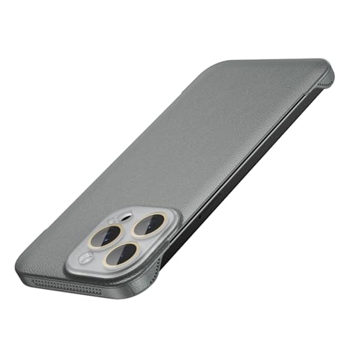 HILQBUFN Leder Hülle für iPhone 16 Pro Max/16 Pro/16, Ultradünne Rahmenlos Handyhülle mit KameraSchutz Kabelloses Laden Handytasche,Grau,16 Pro HILQBUFN Leder Hülle für iPhone 16 Pro Max/16 Pro/16, Ultradünne Rahmenlos Handyhülle mit KameraSchutz Kabelloses Laden Handytasche,Grau,16 Pro von HILQBUFN