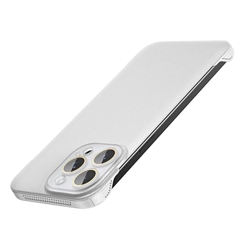 HILQBUFN Leder Hülle für iPhone 16 Pro Max/16 Pro/16, Ultradünne Rahmenlos Handyhülle mit KameraSchutz Kabelloses Laden Handytasche,Weiß,16 Pro Max HILQBUFN Leder Hülle für iPhone 16 Pro Max/16 Pro/16, Ultradünne Rahmenlos Handyhülle mit KameraSchutz Kabelloses Laden Handytasche,Weiß,16 Pro Max von HILQBUFN