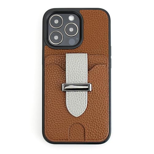 HILQBUFN Leder Hülle für iPhone 16 Pro Max/16 Pro/16 Plus/16, Handgelenkband Stand Handyhülle mit Kartenfächern Stoßfeste Geldbörse Hülle,Braun,16 HILQBUFN Leder Hülle für iPhone 16 Pro Max/16 Pro/16 Plus/16, Handgelenkband Stand Handyhülle mit Kartenfächern Stoßfeste Geldbörse Hülle,Braun,16 von HILQBUFN