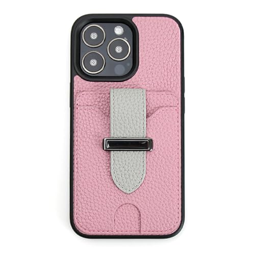 HILQBUFN Leder Hülle für iPhone 16 Pro Max/16 Pro/16 Plus/16, Handgelenkband Stand Handyhülle mit Kartenfächern Stoßfeste Geldbörse Hülle,Rosa,16 Pro Max HILQBUFN Leder Hülle für iPhone 16 Pro Max/16 Pro/16 Plus/16, Handgelenkband Stand Handyhülle mit Kartenfächern Stoßfeste Geldbörse Hülle,Rosa,16 Pro Max von HILQBUFN