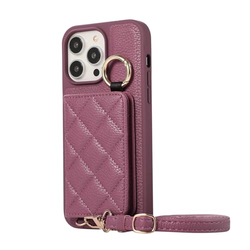 HILQBUFN Leder Hülle für iPhone 16 Pro Max/16 Pro/16 Plus/16, Kratzfest Schutzhülle mit Schultergurt Kartenfächern Geschäftlich Brieftasche Hülle,Rot,16 Pro Max HILQBUFN Leder Hülle für iPhone 16 Pro Max/16 Pro/16 Plus/16, Kratzfest Schutzhülle mit Schultergurt Kartenfächern Geschäftlich Brieftasche Hülle,Rot,16 Pro Max von HILQBUFN