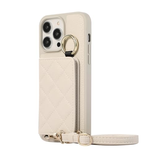 HILQBUFN Leder Hülle für iPhone 16 Pro Max/16 Pro/16 Plus/16, Kratzfest Schutzhülle mit Schultergurt Kartenfächern Geschäftlich Brieftasche Hülle,Weiß,16 Plus HILQBUFN Leder Hülle für iPhone 16 Pro Max/16 Pro/16 Plus/16, Kratzfest Schutzhülle mit Schultergurt Kartenfächern Geschäftlich Brieftasche Hülle,Weiß,16 Plus von HILQBUFN
