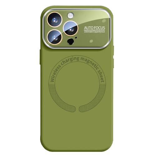 HILQBUFN Liquid Silicone Mobile Phone Case for iPhone 16 Pro Max/16 Pro/16 Plus/16, Soft Magnetic Case, Wireless Charging, Wireless Charging, Camera Protection Case, Green, 16 Promax HILQBUFN Liquid Silicone Mobile Phone Case for iPhone 16 Pro Max/16 Pro/16 Plus/16, Soft Magnetic Case, Wireless Charging, Wireless Charging, Camera Protection Case, Green, 16 Promax von HILQBUFN