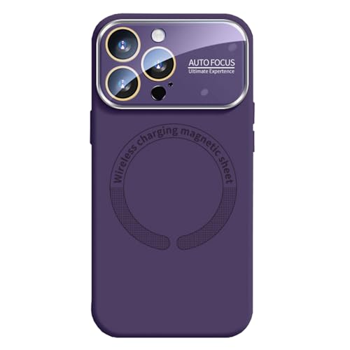 HILQBUFN Liquid Silicone Mobile Phone Case for iPhone 16 Pro Max/16 Pro/16 Plus/16, Soft Magnetic Case, Wireless Charging, Wireless Charging, Camera Protection Case, Purple, 16 HILQBUFN Liquid Silicone Mobile Phone Case for iPhone 16 Pro Max/16 Pro/16 Plus/16, Soft Magnetic Case, Wireless Charging, Wireless Charging, Camera Protection Case, Purple, 16 von HILQBUFN