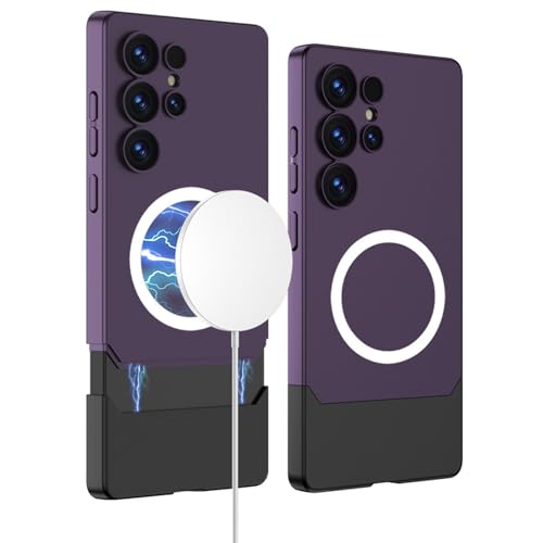 HILQBUFN Magnetic Case for Samsung Galaxy S25 Ultra/S25 Plus/S25, Shockproof Ultra Thin Case Camera Protection Support Wireless Charging Mobile Phone Case, Purple, S25 Plus HILQBUFN Magnetic Case for Samsung Galaxy S25 Ultra/S25 Plus/S25, Shockproof Ultra Thin Case Camera Protection Support Wireless Charging Mobile Phone Case, Purple, S25 Plus von HILQBUFN