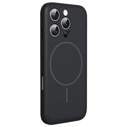 HILQBUFN Magnetic Mobile Phone Case for iPhone 16 Pro Max/16 Pro/16 Plus/16, Liquid Silicone Mobile Phone Case Camera Protection Shockproof Ultra Thin Case, Black, 16 Pro Max HILQBUFN Magnetic Mobile Phone Case for iPhone 16 Pro Max/16 Pro/16 Plus/16, Liquid Silicone Mobile Phone Case Camera Protection Shockproof Ultra Thin Case, Black, 16 Pro Max von HILQBUFN