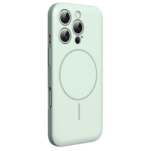HILQBUFN Magnetic Mobile Phone Case for iPhone 16 Pro Max/16 Pro/16 Plus/16, Liquid Silicone Mobile Phone Case Camera Protection Shockproof Ultra Thin Case, Green, 16 Pro Max HILQBUFN Magnetic Mobile Phone Case for iPhone 16 Pro Max/16 Pro/16 Plus/16, Liquid Silicone Mobile Phone Case Camera Protection Shockproof Ultra Thin Case, Green, 16 Pro Max von HILQBUFN
