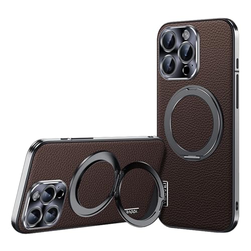 HILQBUFN Magnetische Hülle für iPhone 16 Pro Max/16 Pro/16 Plus/16, Echtes Leder Handyhülle KameraSchutz Ultradünne Handytasche,Braun,16 Pro Max HILQBUFN Magnetische Hülle für iPhone 16 Pro Max/16 Pro/16 Plus/16, Echtes Leder Handyhülle KameraSchutz Ultradünne Handytasche,Braun,16 Pro Max von HILQBUFN