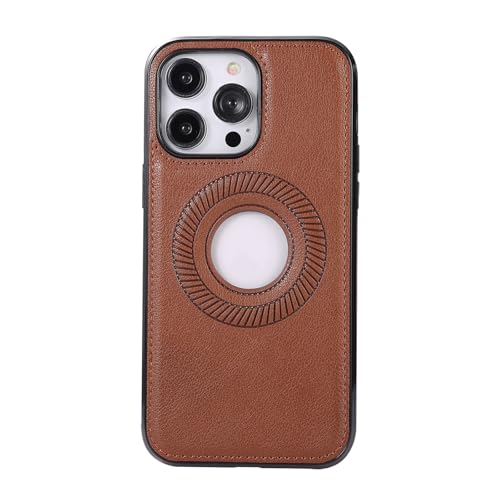HILQBUFN Magnetische Hülle für iPhone 16 Pro Max/16 Pro/16 Plus/16, Leder Handyhülle mit Ansicht Logo Support Kabelloses Laden Ultradünne Hülle,Braun,16 HILQBUFN Magnetische Hülle für iPhone 16 Pro Max/16 Pro/16 Plus/16, Leder Handyhülle mit Ansicht Logo Support Kabelloses Laden Ultradünne Hülle,Braun,16 von HILQBUFN