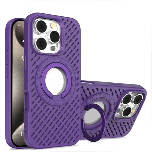 HILQBUFN Magnetische Hülle für iPhone 16 Pro Max/16 Pro/16 Plus/16, Ultradünne Wärmeableitung Handyhülle mit Ring Ständer Stoßfeste Handytasche,Lila,16 Plus HILQBUFN Magnetische Hülle für iPhone 16 Pro Max/16 Pro/16 Plus/16, Ultradünne Wärmeableitung Handyhülle mit Ring Ständer Stoßfeste Handytasche,Lila,16 Plus von HILQBUFN