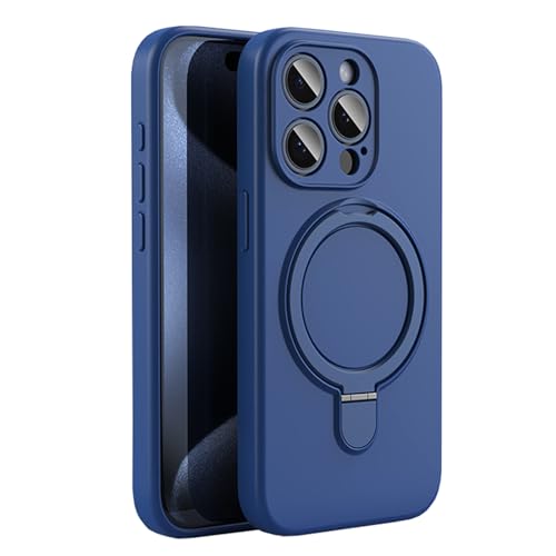 HILQBUFN Magnetische Ständer Hülle für iPhone 16 Pro Max/16 Pro/16 Plus/16, Echtes Flüssig Silikon Handyhülle KameraSchutz Stoßfeste Hülle,Blau,16 PRO HILQBUFN Magnetische Ständer Hülle für iPhone 16 Pro Max/16 Pro/16 Plus/16, Echtes Flüssig Silikon Handyhülle KameraSchutz Stoßfeste Hülle,Blau,16 PRO von HILQBUFN
